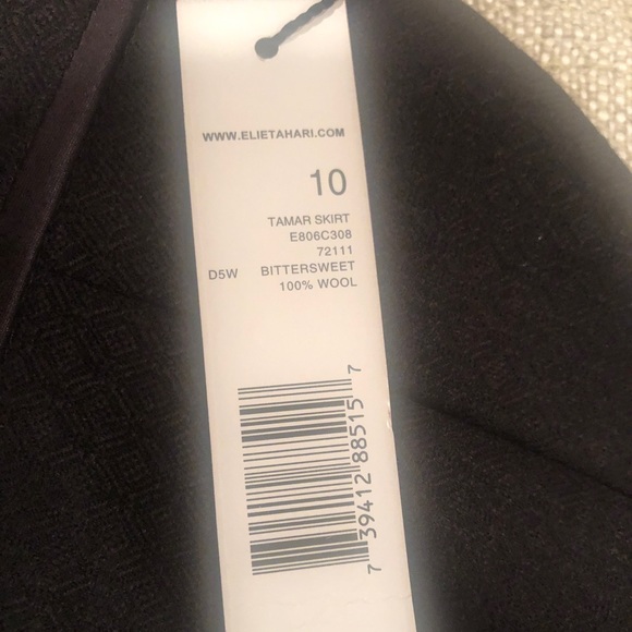 NWT Elie Tahari wool skirt - Picture 6 of 8